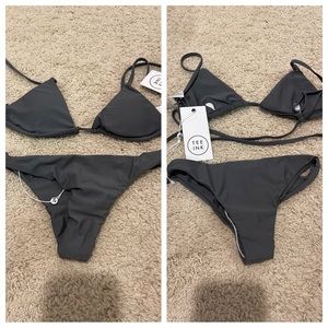 NWT! Tee Ink grey bikini